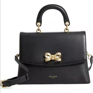 Ted Baker London Lauree looped bow satchel black